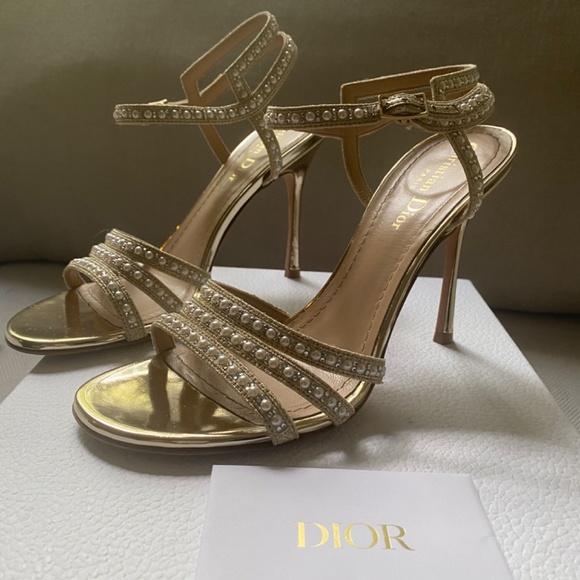 DIOR GEM HEELED SANDAL - Picture 3 of 11